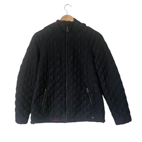 Kangol Other - Kangol Girls Quilted Hooded Jacket, Black Size 12